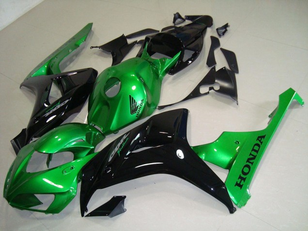 Negro Verde ABS Moto Plástica Honda CBR 1000 RR 06-07 Negro Verde ABS Moto Plástica Honda CBR 1000 RR 06-07