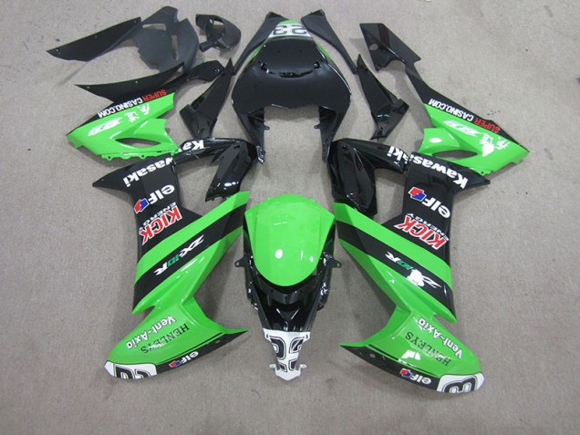 Negro Verde Carenado Moto Kawasaki ZX10R 08-10 Negro Verde Carenado Moto Kawasaki ZX10R 08-10