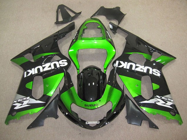 Negro Verde Inyección Kits Carenado Moto Suzuki GSXR 600 K1 K2 K3 01-03 Negro Verde Inyección Kits Carenado Moto Suzuki GSXR 600 K1 K2 K3 01-03