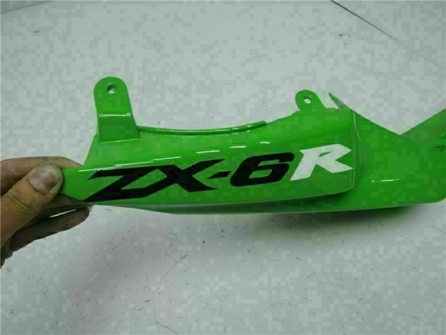 Negro Verde Kit Carenado Inyección Kawasaki ZX6R 09-12 Negro Verde Kit Carenado Inyección Kawasaki ZX6R 09-12