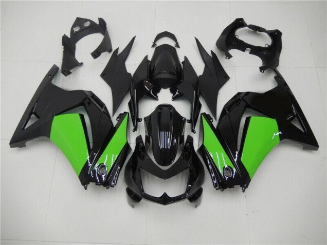 Negro Verde Kit Completo Carenado Moto Kawasaki EX250 08-12 Negro Verde Kit Completo Carenado Moto Kawasaki EX250 08-12