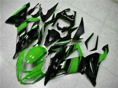 Negro Verde Kit Completo Carenado Moto Kawasaki ZX6R 13-18
