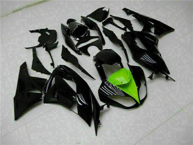 Negro Verde Kits Carenado Moto Kawasaki ZX6R 09-12 Negro Verde Kits Carenado Moto Kawasaki ZX6R 09-12