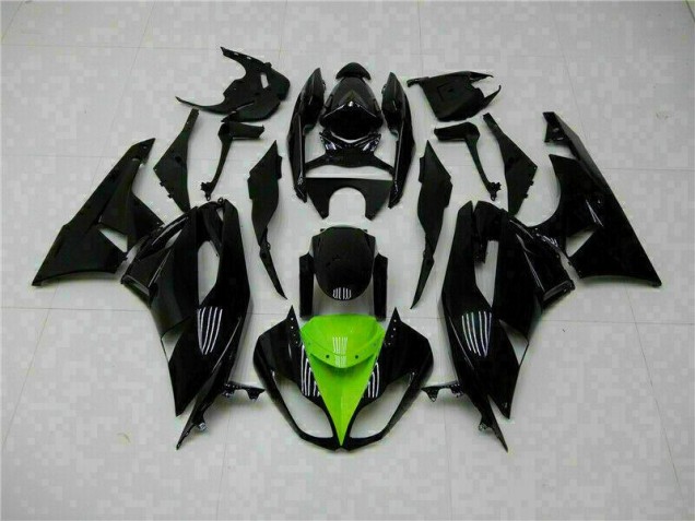 Negro Verde Kits Carenado Moto Kawasaki ZX6R 09-12 Negro Verde Kits Carenado Moto Kawasaki ZX6R 09-12