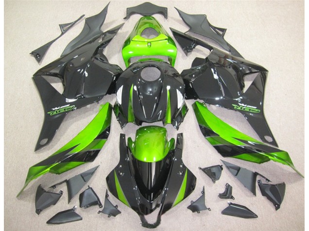 Negro Verde Kits Completo Carenado Moto Honda CBR 600 RR 09-12 Negro Verde Kits Completo Carenado Moto Honda CBR 600 RR 09-12