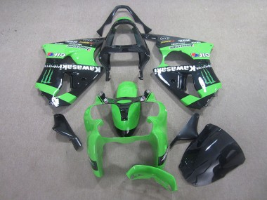 Negro Verde Monster Carenado Moto Kawasaki ZX6R 00-02