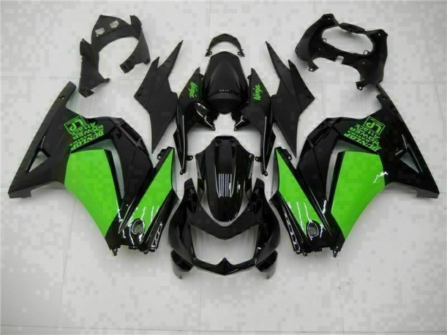 Negro Verde Ninja Carenado Moto Kawasaki EX250 08-12 Negro Verde Ninja Carenado Moto Kawasaki EX250 08-12