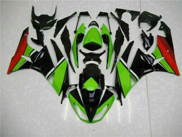Negro Verde Roja Carenado Moto Kawasaki ZX6R 09-12 Negro Verde Roja Carenado Moto Kawasaki ZX6R 09-12