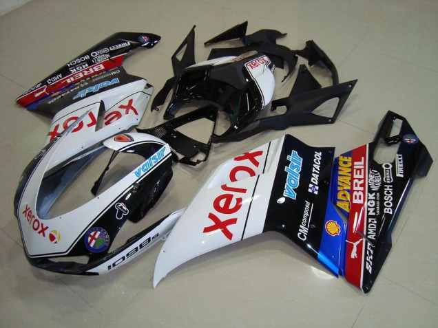 Negro Xerox Carenado Moto Ducati 848 1098 1198 07-14 Negro Xerox Carenado Moto Ducati 848 1098 1198 07-14