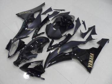 Negro con Oro Pegatinas Carenado Moto Yamaha R6 08-16