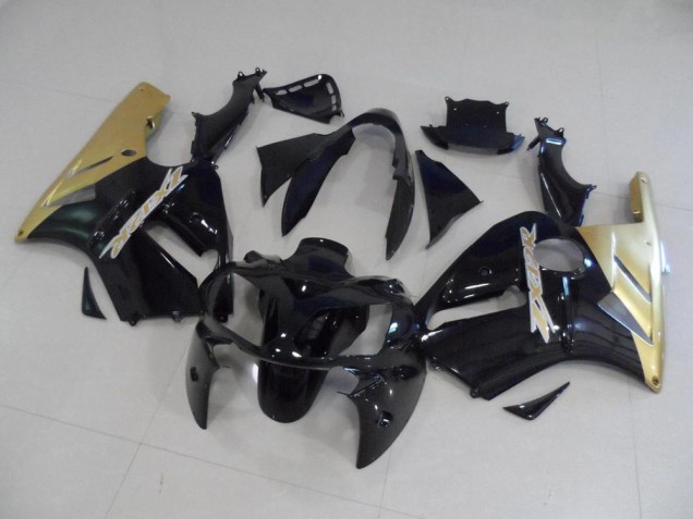 Negro y dorado Carenado Moto Kawasaki ZX12R 02-06 Negro y dorado Carenado Moto Kawasaki ZX12R 02-06