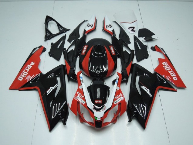 Negro y rojo Inyección Kit Carenado Moto Aprilia RS 125 06-11 Negro y rojo Inyección Kit Carenado Moto Aprilia RS 125 06-11