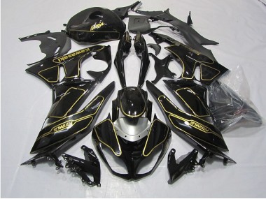 Oro Negro Carenado Moto Kawasaki ZX6R 09-12