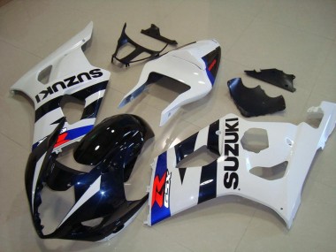 Oscuro Azul Blanco Carenado Moto Suzuki GSXR 1000 K3 03-04