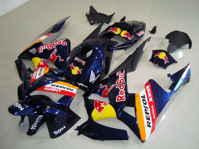 Oscuro Azul Red Bull Repsol Carenado Moto Honda CBR 600 RR 05-06 Oscuro Azul Red Bull Repsol Carenado Moto Honda CBR 600 RR 05-06