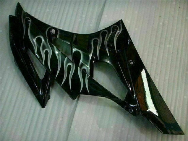 Plata Llama Negro Carenado Moto Yamaha R6 06-07 Plata Llama Negro Carenado Moto Yamaha R6 06-07