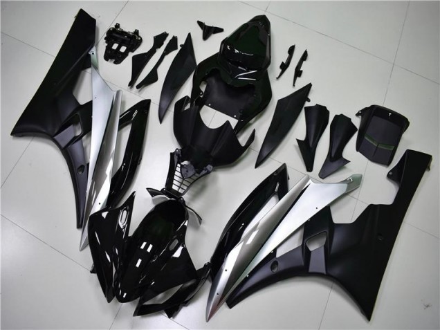 Plata Negro Carenado Moto & Plástico Yamaha R6 06-07 Plata Negro Carenado Moto & Plástico Yamaha R6 06-07
