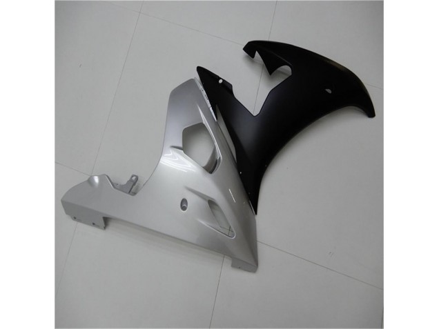 Plata Negro Carenado Moto Yamaha R6 03-05 Plata Negro Carenado Moto Yamaha R6 03-05