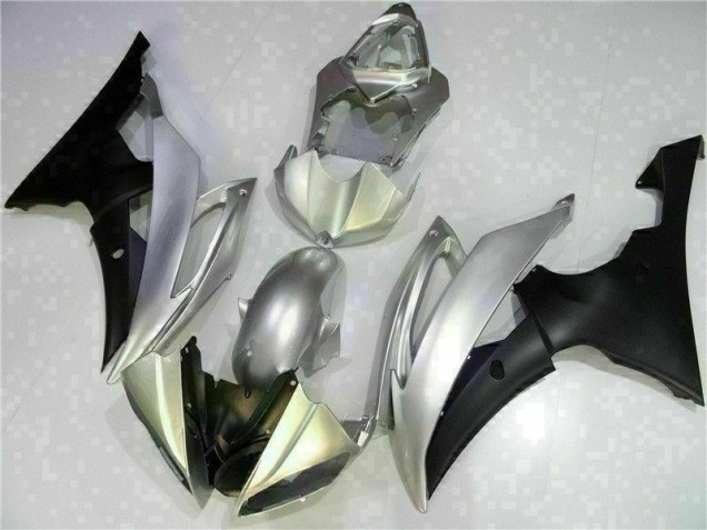 Plata Negro Carenado Moto Yamaha R6 08-16 Plata Negro Carenado Moto Yamaha R6 08-16