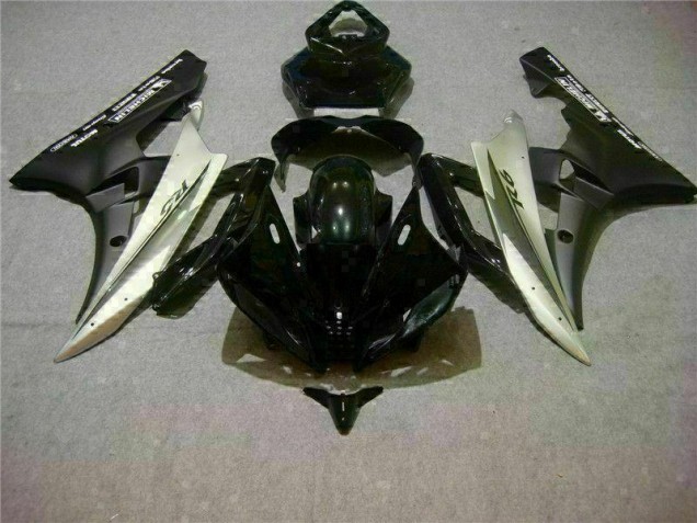 Plata Negro Kit Carenado Inyección Yamaha R6 06-07 Plata Negro Kit Carenado Inyección Yamaha R6 06-07