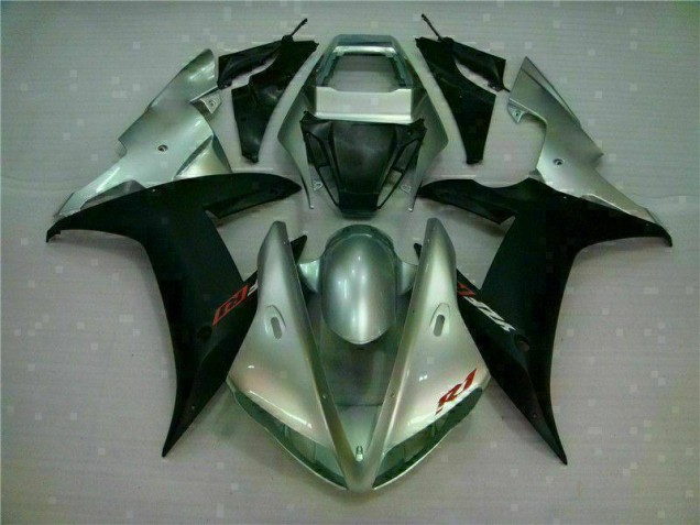 Plata Negro Kits Carenado Moto Yamaha R1 02-03 Plata Negro Kits Carenado Moto Yamaha R1 02-03