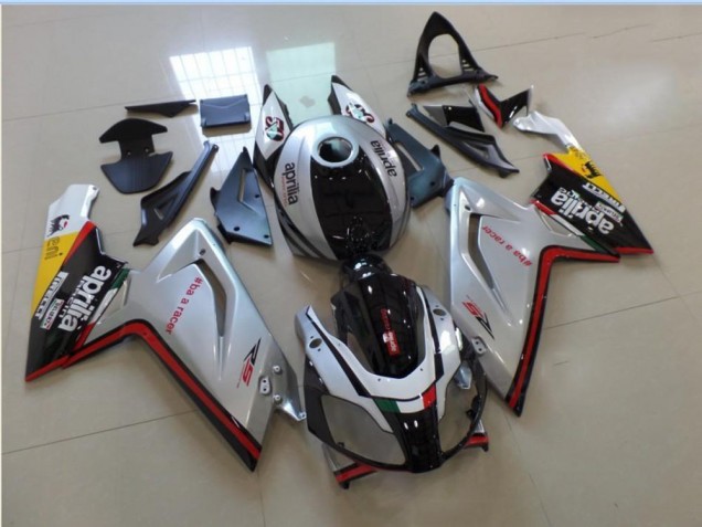 Plata Negro Rojo Carenado Moto Aprilia RS 125 06-11 Plata Negro Rojo Carenado Moto Aprilia RS 125 06-11