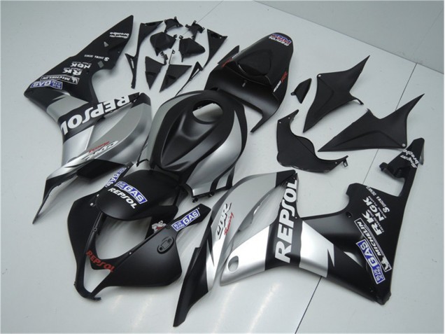 Plata Repsol Negro Carenado Moto Honda CBR 600 RR 07-08 Plata Repsol Negro Carenado Moto Honda CBR 600 RR 07-08