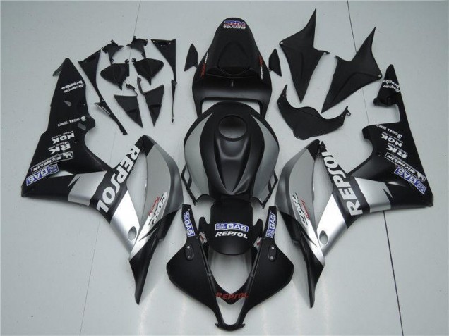 Plata Repsol Negro Carenado Moto Honda CBR 600 RR 07-08 Plata Repsol Negro Carenado Moto Honda CBR 600 RR 07-08