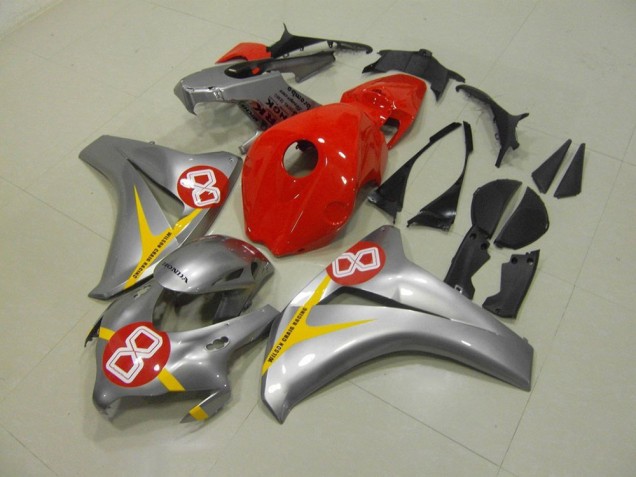 Plata Rojo 8 Carenado Moto Honda CBR 1000 RR 08-11 Plata Rojo 8 Carenado Moto Honda CBR 1000 RR 08-11