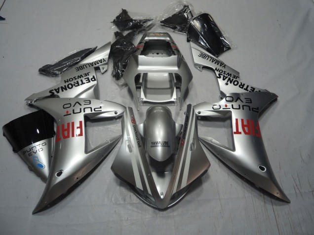 Plata Rojo Fiat Carenado Moto Honda CBR 1000 RR 04-05 Plata Rojo Fiat Carenado Moto Honda CBR 1000 RR 04-05