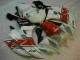 Rojo Blanco ABS Moto Plásticos Yamaha R6 06-07 Rojo Blanco ABS Moto Plásticos Yamaha R6 06-07