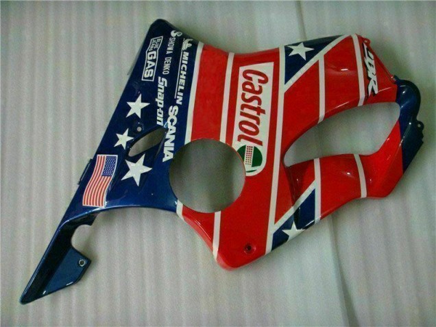 Rojo Blanco Azul Castrol Cycle World Carenado Moto Honda CBR 600 F4i 01-03 Rojo Blanco Azul Castrol Cycle World Carenado Moto Honda CBR 600 F4i 01-03