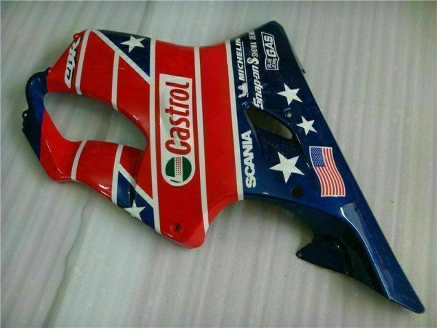 Rojo Blanco Azul Castrol Cycle World Carenado Moto Honda CBR 600 F4i 01-03 Rojo Blanco Azul Castrol Cycle World Carenado Moto Honda CBR 600 F4i 01-03