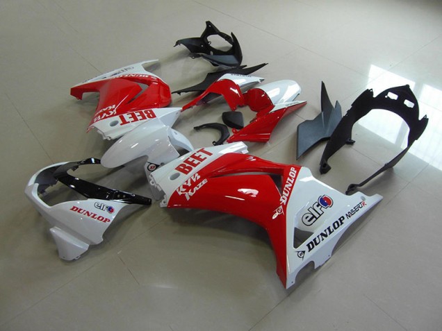 Rojo Blanco BEET Carenado Moto Kawasaki ZX 250R 08-12 Rojo Blanco BEET Carenado Moto Kawasaki ZX 250R 08-12