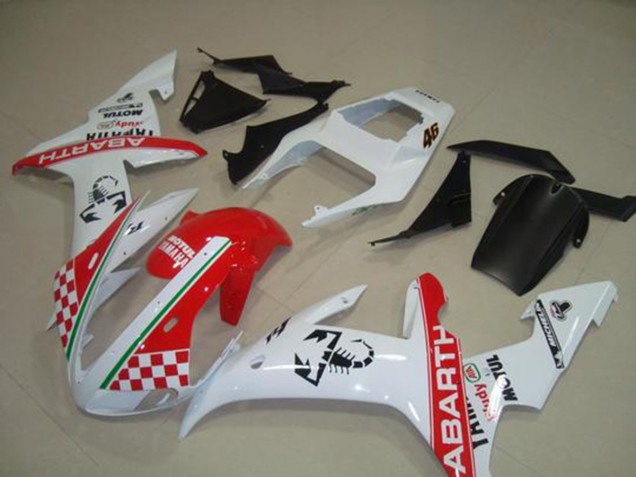 Rojo Blanco Bandera Carenado Moto Yamaha R1 02-03 Rojo Blanco Bandera Carenado Moto Yamaha R1 02-03