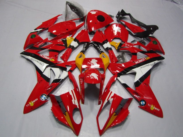 Rojo Blanco Carenado Moto BMW S1000RR 09-14 Rojo Blanco Carenado Moto BMW S1000RR 09-14