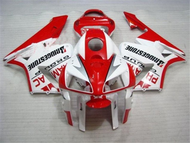 Rojo Blanco Carenado Moto Honda CBR 600 RR 05-06 Rojo Blanco Carenado Moto Honda CBR 600 RR 05-06