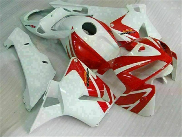 Rojo Blanco Carrocería Motocicletas Honda CBR 600 RR 05-06 Rojo Blanco Carrocería Motocicletas Honda CBR 600 RR 05-06