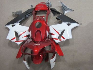 Rojo Blanco Kit Completo Carenado Moto Honda CBR 600 RR 05-06