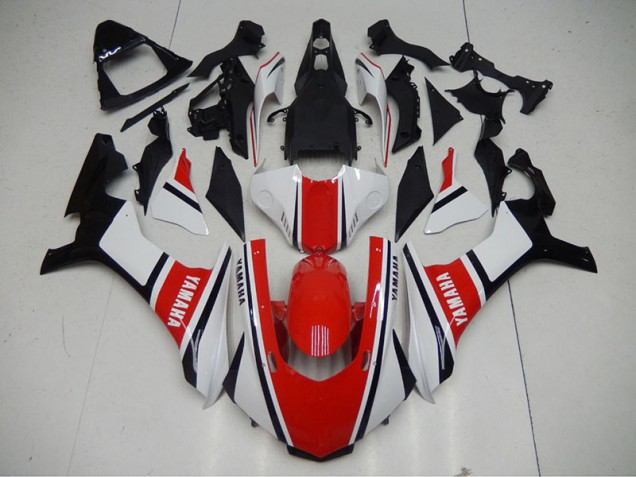 Rojo Blanco Kits ABS Carenado Motocicleta Yamaha R1 15-19 Rojo Blanco Kits ABS Carenado Motocicleta Yamaha R1 15-19