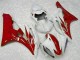 Rojo Blanco Kits Completo Carenado Moto ABS Yamaha R6 06-07 Rojo Blanco Kits Completo Carenado Moto ABS Yamaha R6 06-07