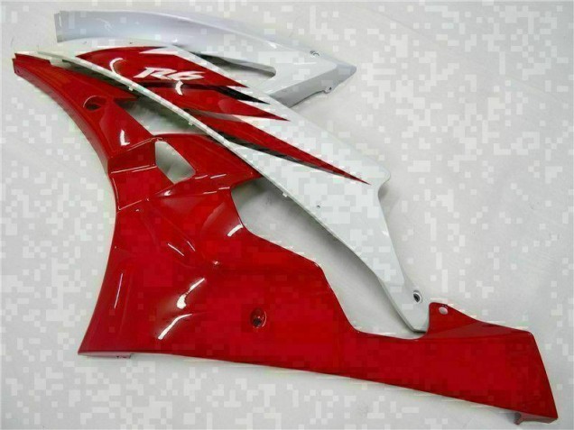 Rojo Blanco Kits Completo Carenado Moto ABS Yamaha R6 06-07 Rojo Blanco Kits Completo Carenado Moto ABS Yamaha R6 06-07