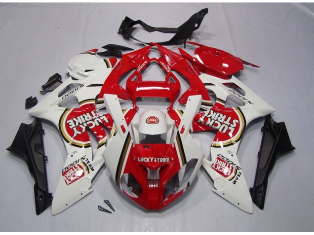 Rojo Blanco Lucky Strike Carenado Moto BMW S1000RR 09-14 Rojo Blanco Lucky Strike Carenado Moto BMW S1000RR 09-14