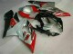 Rojo Blanco Moto Plástico Suzuki GSXR 1000 K5 05-06 Rojo Blanco Moto Plástico Suzuki GSXR 1000 K5 05-06
