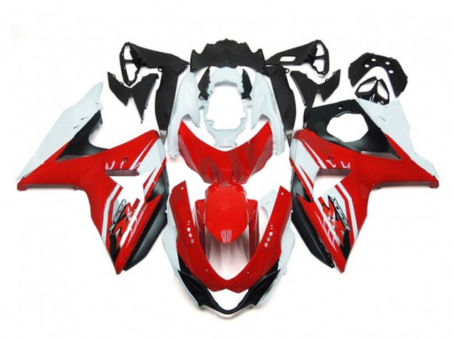 Rojo Blanco Negro Carenado Moto Suzuki GSXR 1000 K9 09-16 Rojo Blanco Negro Carenado Moto Suzuki GSXR 1000 K9 09-16