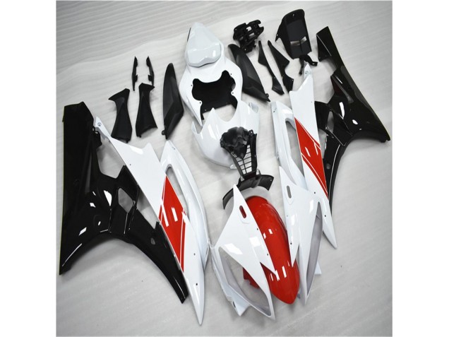 Rojo Blanco Negro Carenados Moto Yamaha R6 06-07 Rojo Blanco Negro Carenados Moto Yamaha R6 06-07