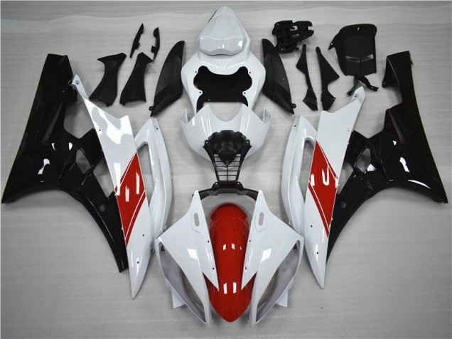 Rojo Blanco Negro Carenados Moto Yamaha R6 06-07 Rojo Blanco Negro Carenados Moto Yamaha R6 06-07