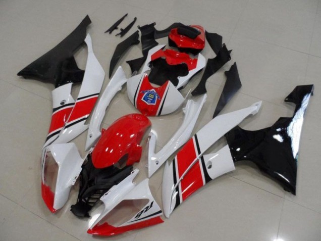Rojo Blanco Negro Carrocería Motocicletas Yamaha R6 08-16 Rojo Blanco Negro Carrocería Motocicletas Yamaha R6 08-16