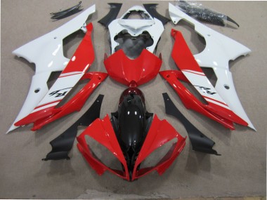 Rojo Blanco Negro Kit Completo Carenado Moto Yamaha R6 08-16
