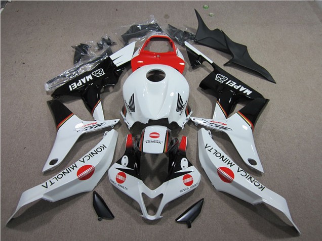 Rojo Blanco Negro Konica Minolta MAPEI Carenado Moto Honda CBR 600 RR 07-08 Rojo Blanco Negro Konica Minolta MAPEI Carenado Moto Honda CBR 600 RR 07-08
